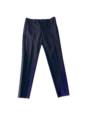 Vince Lightweight Pants Women's Sz 8 Flat Front Straight Leg Navy Blue